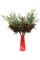 20" Pine Pick with Cone – Waterproof Artificial Holiday Floral Stem 6 Pack